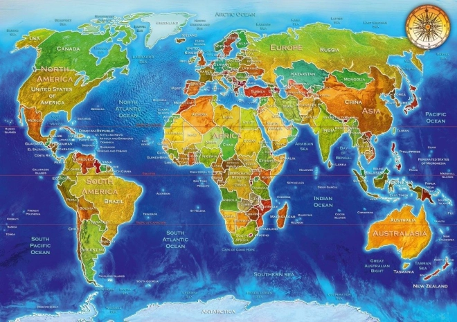 Puzzle Politikai térkép 1000 darabos