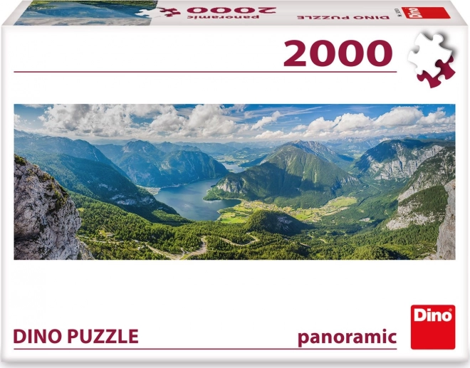 Dino panoráma puzzle alpesi kilátás 2000 darabos