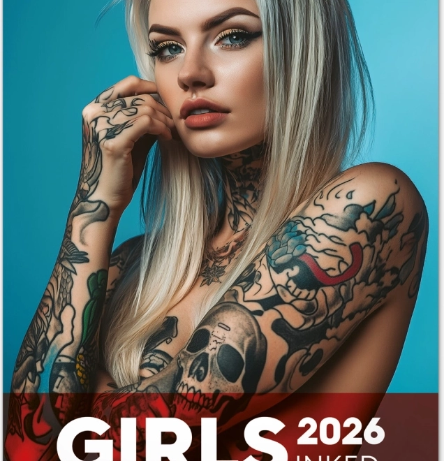 Falikalendárium Tetovált Lányok 2026