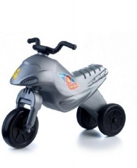 Super Bike ezüst színű futóbicikli