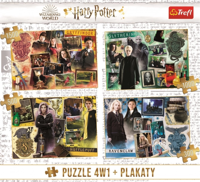 Harry Potter 4 az 1-ben puzzle készlet