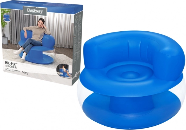 Felfújható kék fotel Bestway