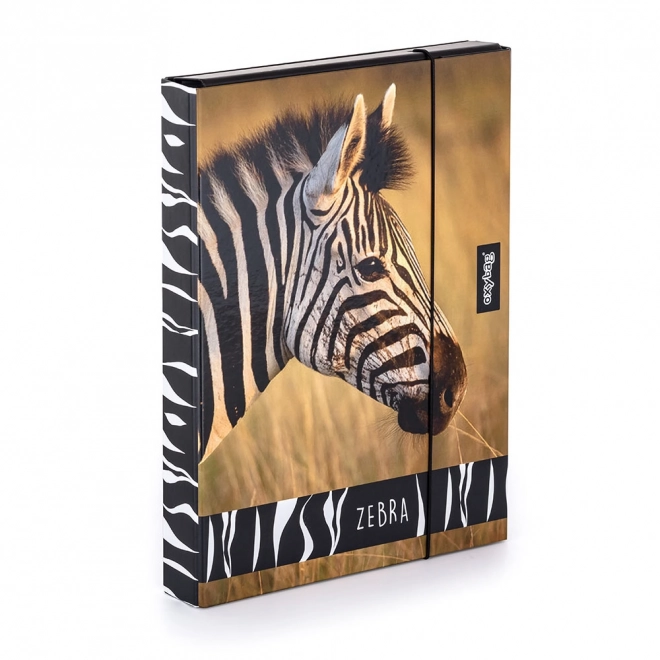 Jumbo zebra mintás A4-es füzetdoboz