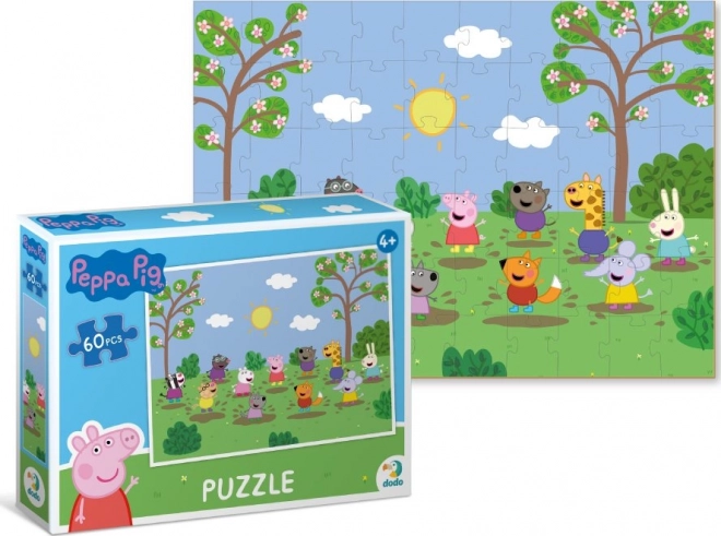 Peppa malac napfényes kaland puzzle 60 darabos