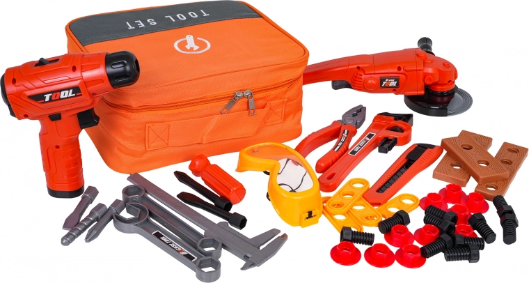 Gazdag, 42 darabos felszerelés kreatív játékhoz