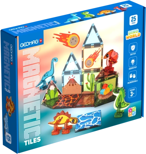 Geomag Magnetic Tiles Dino mágneses építőkészlet gyerekeknek