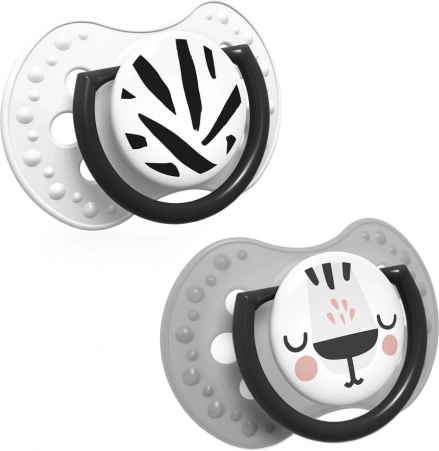 LOVI szilikon dinamikus cumi SALT&PEPPER 6–18 hó 2 db