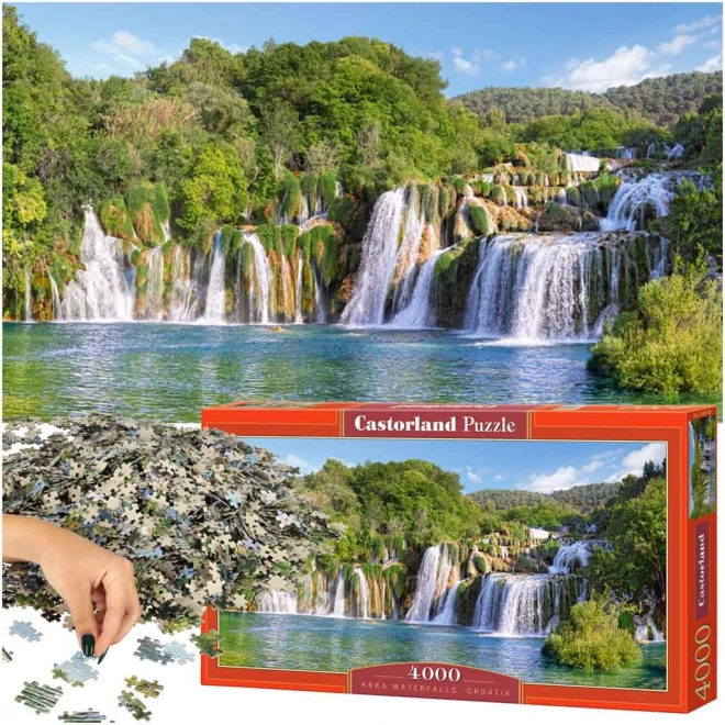 Krka-vízesések 4000 darabos puzzle - CASTORLAND