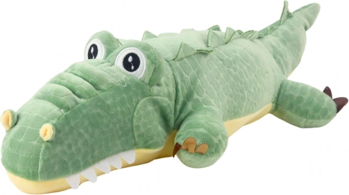 Zöld plüsskrokodil 50 cm