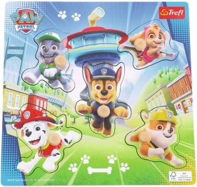 Fából készült mini puzzle MANCs Őrjárat – 5 darab