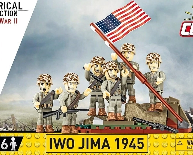 Kockák - Az amerikai zászló kitűzése Iwo Jima szigetén 1945-ben - 87 darab