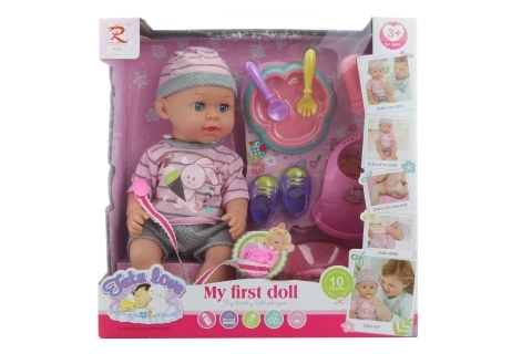 Baba Babika 32 cm kiegészítőkkel és hangokkal