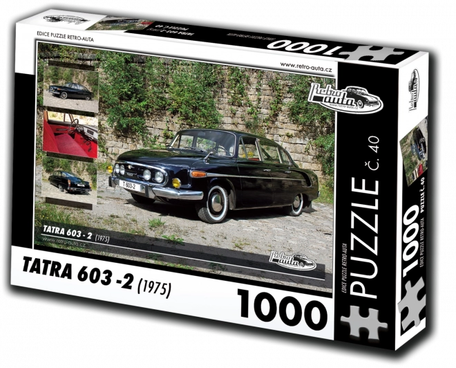 Retro autó puzzle Tatra 603-2