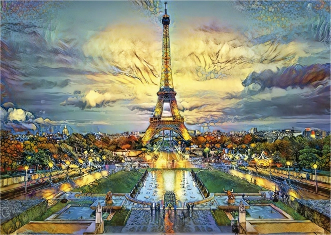 Eiffel-torony puzzle - 500 darabos Educa