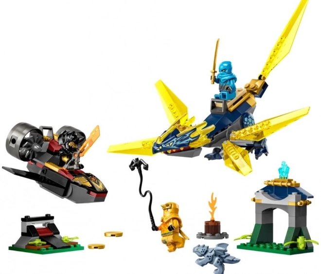 Lego Ninjago Nya és Arin: Harc a kis sárkány hátán