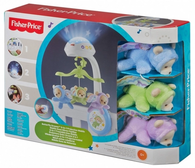 Fisher-Price bébimegfigyelő játék édes pillangókkal