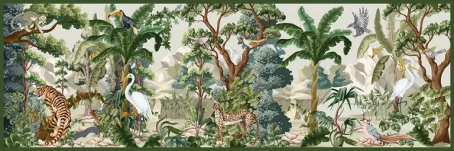 Interdruk panoráma puzzle Titokzatos Kert: Állatok Világa 1000 darab