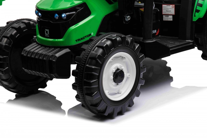 MEGA Traktor D68 zöld utánfutóval