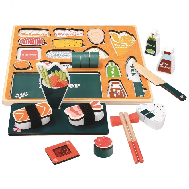 3D sushi bár puzzle gyerekeknek