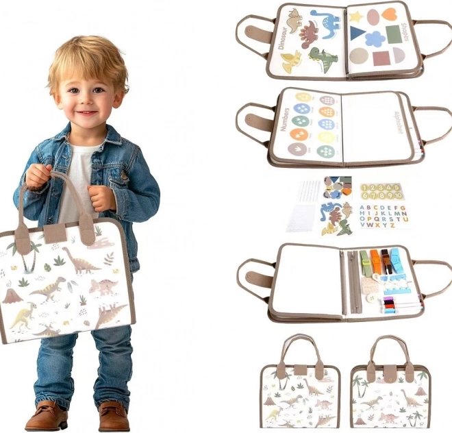 2kids toys szenzoros busy könyv dinoszauruszok