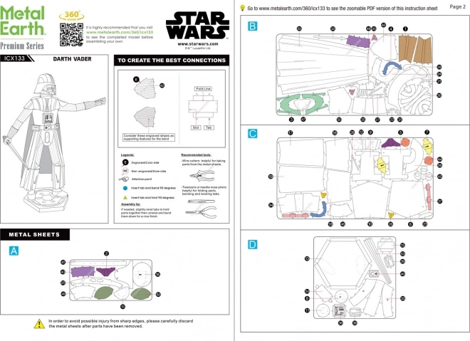 3D puzzle Star Wars: Darth Vader prémium modell