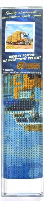 Norimpex gyémántfestés teli rakodó kamion 30x40cm