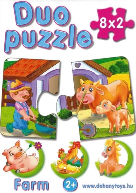 Safari duo puzzle gyerekeknek