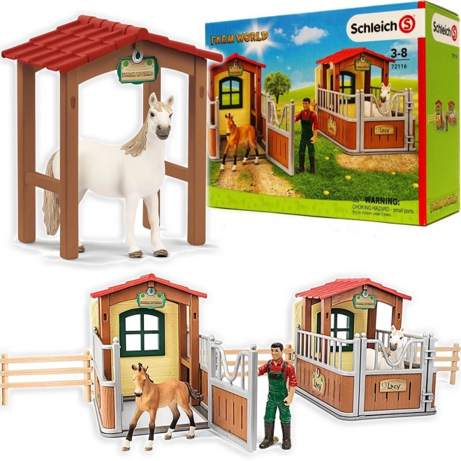 Schleich Farm World piaci látogatás játékkészlet