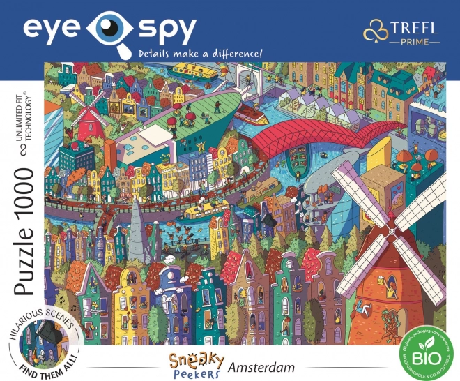 Trefl Puzzle UFT Eye-Spy Sneaky Peekers: Amszterdam 1000 darab