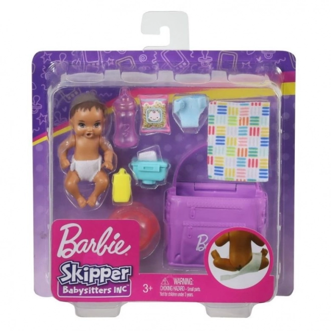 Barbie Skipper baba pelenkacsere készlettel