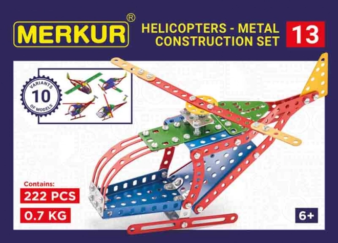 Merkur helikopter építőkészlet 10 modell 222 db