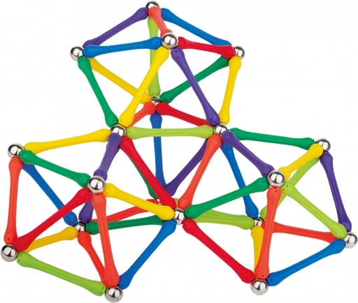 Mágneses építőelemek Woopie Kreatív puzzle 180 db