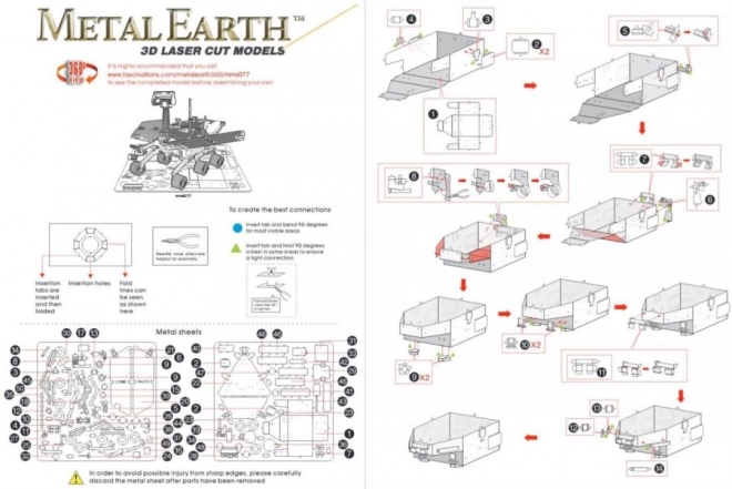 Metal Earth 3D Marsjáró puzzle