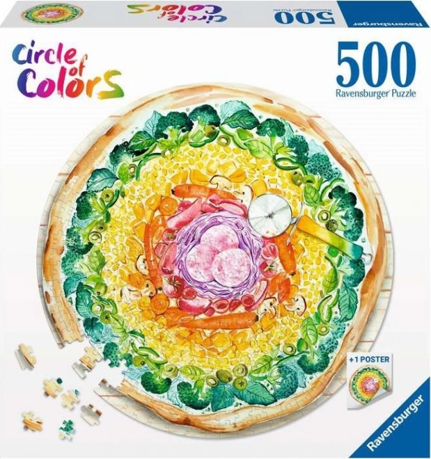 Ravensburger 500 darabos puzzle - Színpaletta pizza