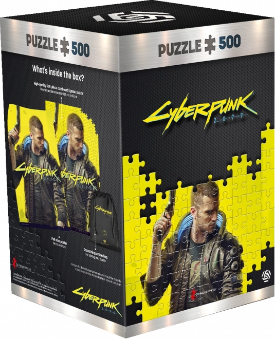 Cyberpunk 2077 - keyart férfi V puzzle 500 darabos