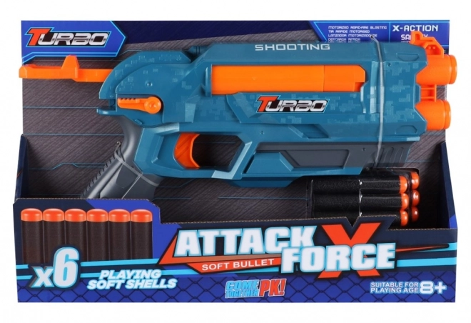 Blaster Turbo + 6 db lövedék