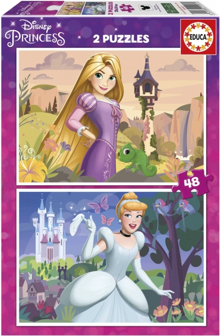 Educa Puzzle Disney Hercegnők: Aranyhaj és Hamupipőke