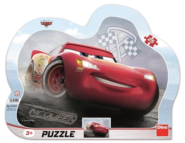 Blesk McQueen obrysos puzzle gyerekeknek