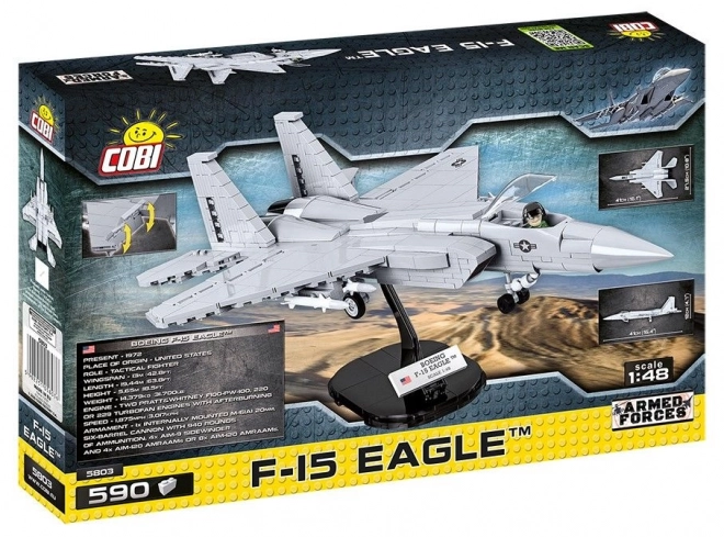 Cobi f-15 eagle amerikai vadászgép makett