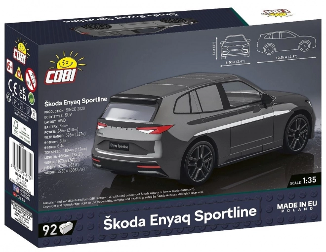 Kobi Skoda Enyaq Sportline építőjáték készlet