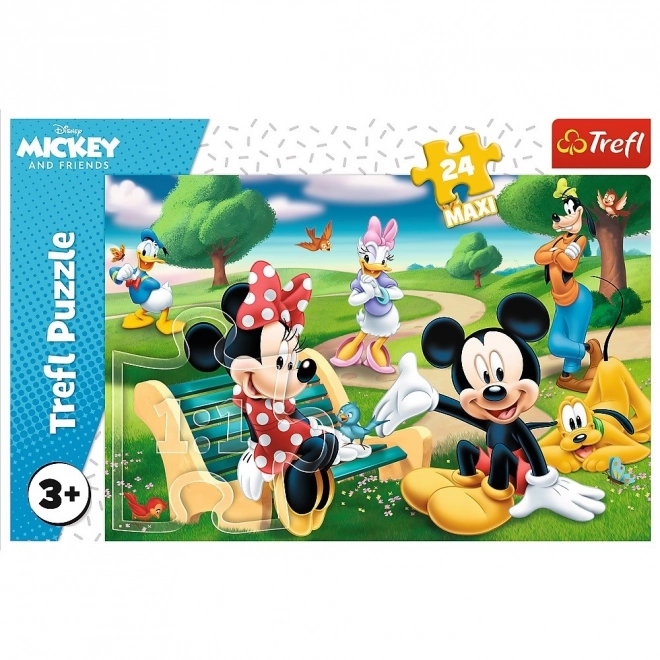 Maxi puzzle 24 darabos - Mickey egér és barátai