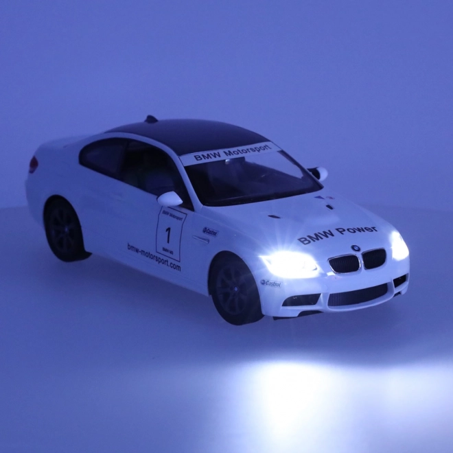 Távirányítós BMW M3 autó 1:14 fehér