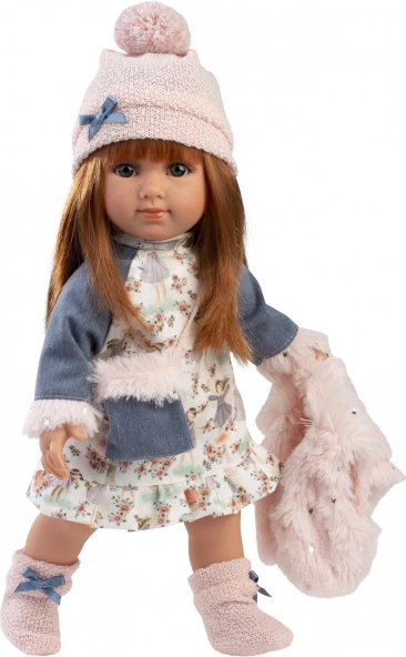 Realista baba puha textiltesttel 35 cm Llorens NICOLE
