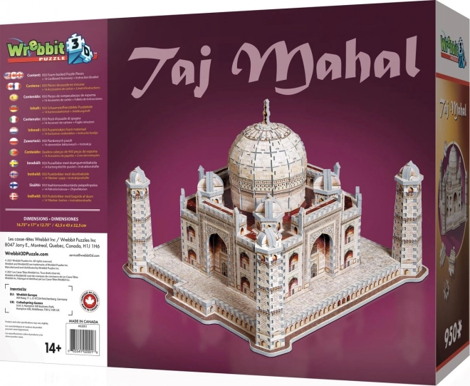 Taj Mahal 3D Puzzle 950 darabos