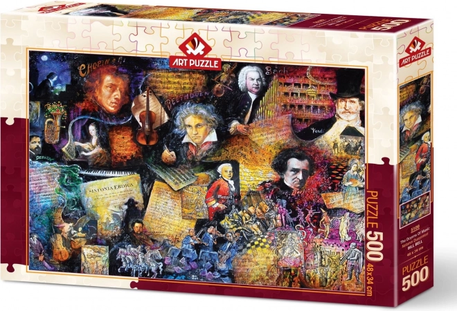 Híres zeneszerzők 500 darabos puzzle