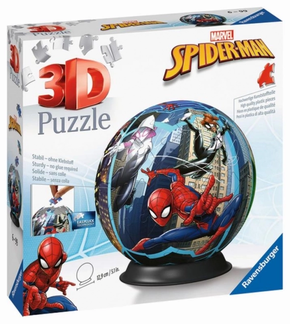 3D Pókember puzzle gömb 72 darabos