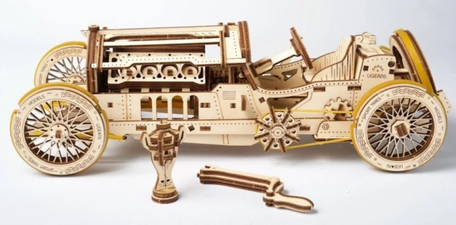 Mechanikus 3D Puzzle U-9 Grand Prix Autó - UGEARS