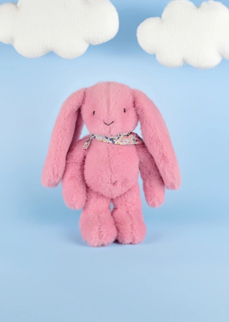 Doudou plüss nyuszi kendővel rózsaszín