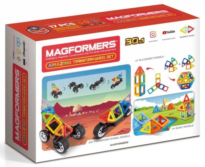 Magformers Transform Wheel Bugy készlet 17 darabos