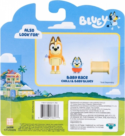Bluey figurák készlet 2db Bébi Bluey és Chilli